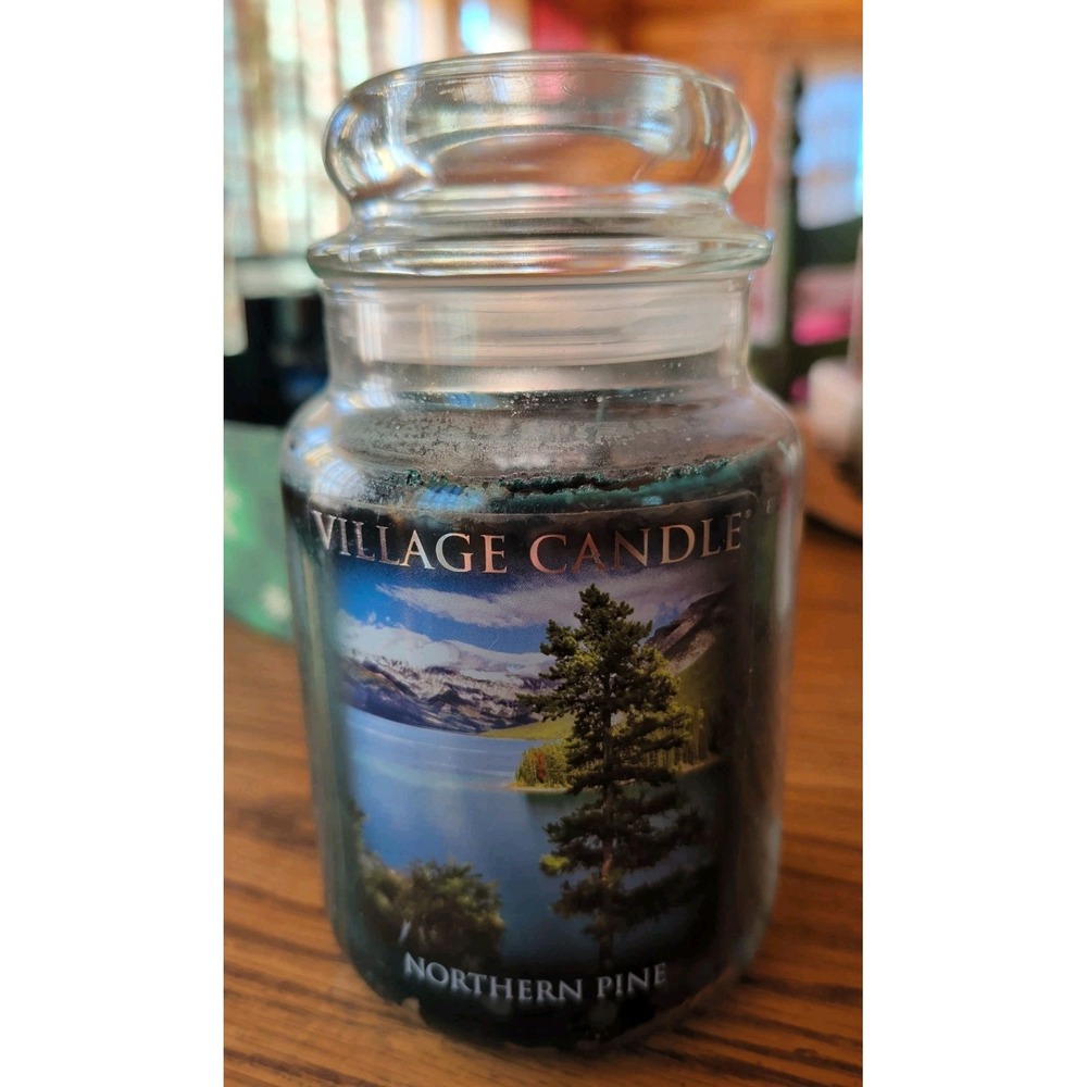 NEW Village Candle 26 Oz Northern Pine Festive Holiday Scented